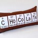 Periodic Table Chemical Element Chocolate Pillow