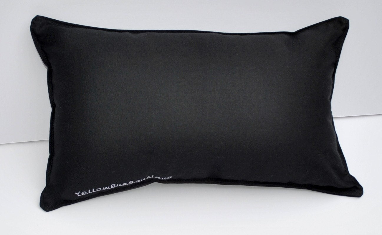 Think Word  Embroidered Pillow using the Periodic Table Chemistry elements
