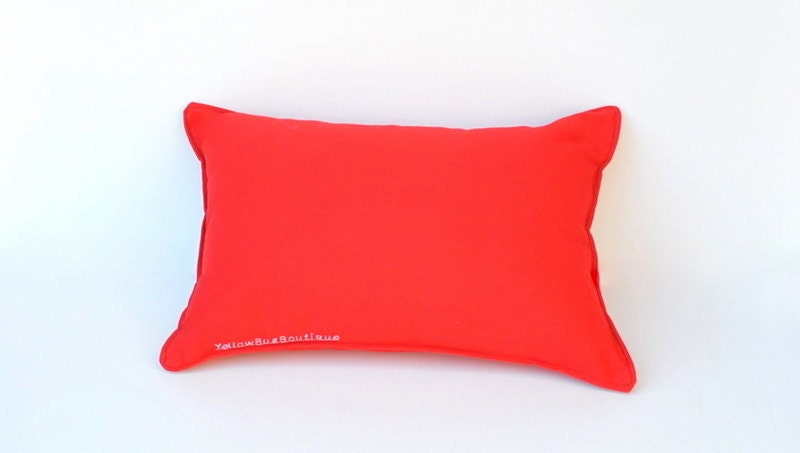Pirate Red Felt Chemical Elements Pillow