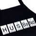 Periodic Table Geeky Apron - Husband Black Adjustable