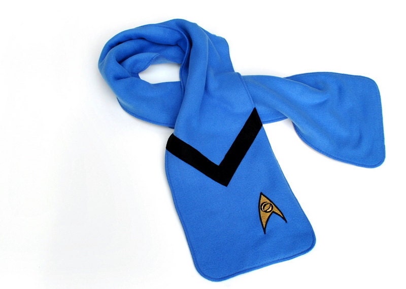 Blue Star Trek Science Officer Fleece Scarf