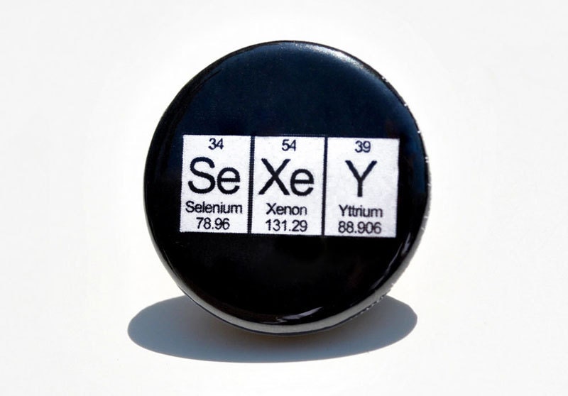 Sexy Periodic Table Element Button Pin