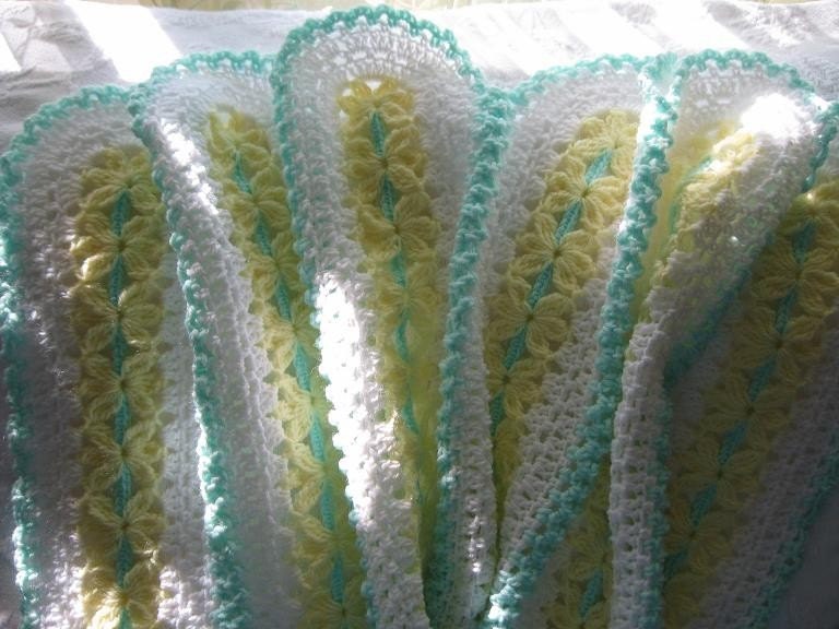 Daisy Blossom Baby Afghan MADE TO ORDER