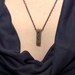 Letter J  Letterpress Necklace - Brass Initial Personalized - Other Letters Available