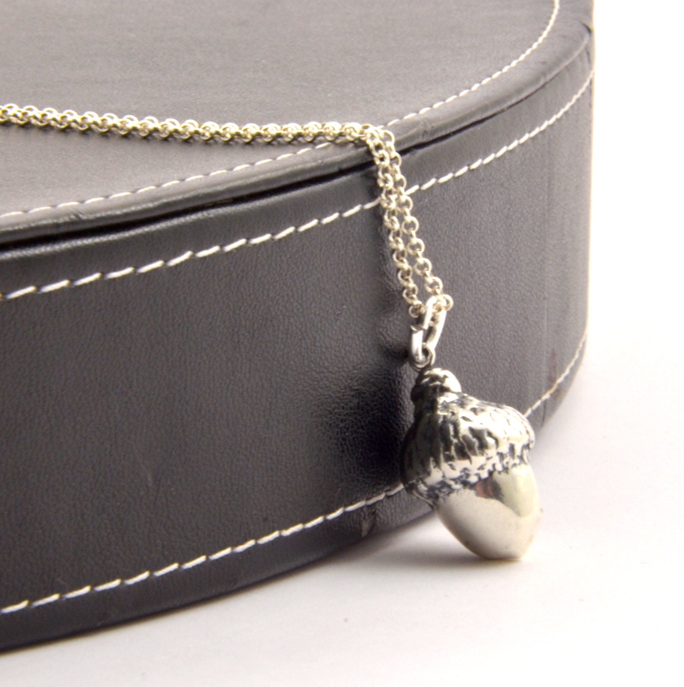 Sterling Silver Acorn Necklace Acorn Pendant Necklace