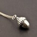 Sterling Silver Acorn Necklace Acorn Pendant Necklace