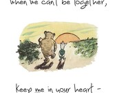 Keep Me In Your Heart quote from Winnie the Pooh - digital download, printable art