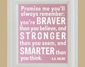 Promise Me quote from Winnie the Pooh - printable 8x10 art