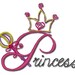 Princess Font Alphabet embroidery designs with script letters