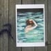 My Home is the Sea . giclee art print poster from painting of woman in the ocean