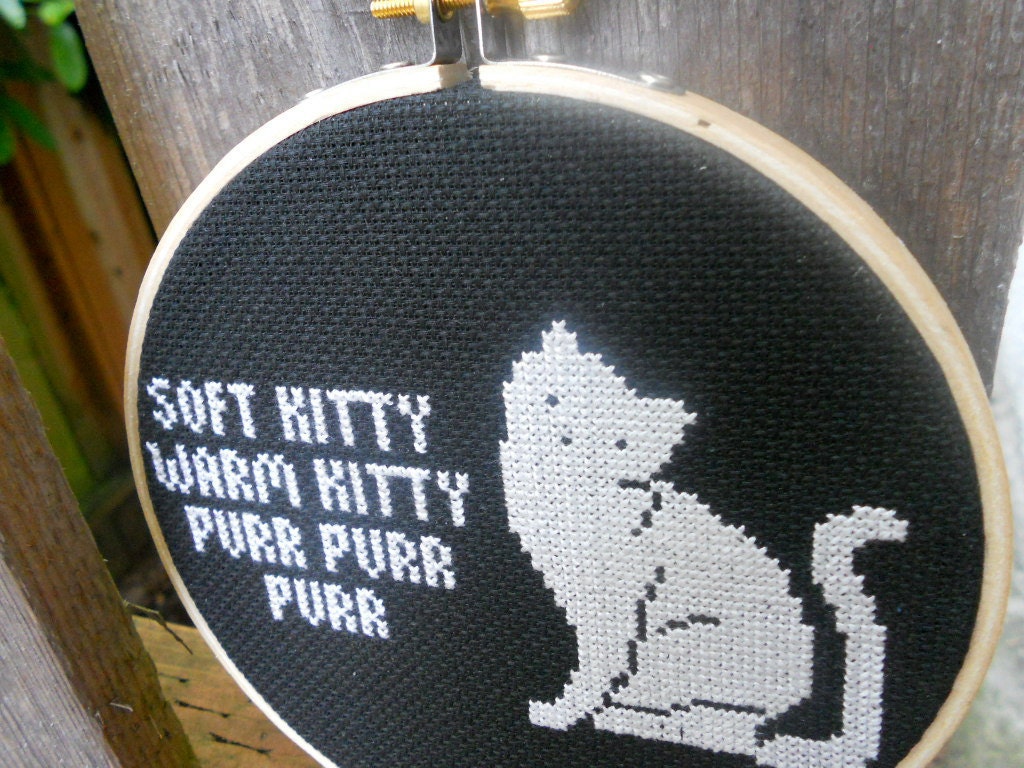 Soft Kitty Cross Stitch Pattern/Big Bang Theory Cross Stitch