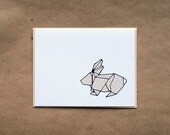 Rabbit Origami Stationery