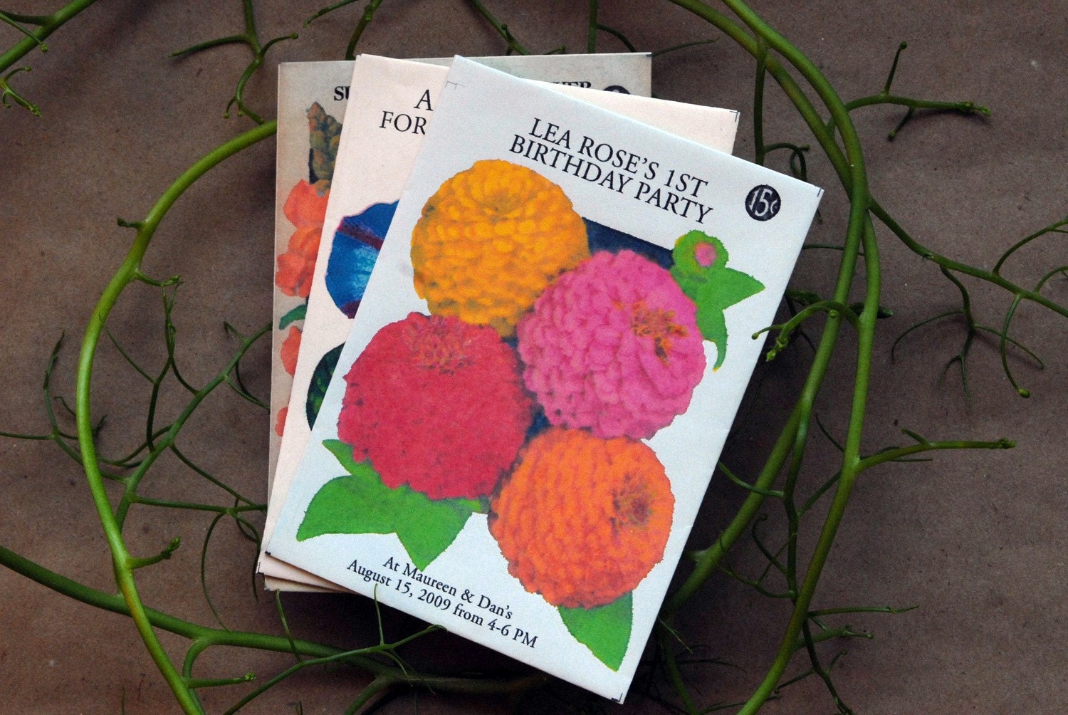 Flower Seed Invitations