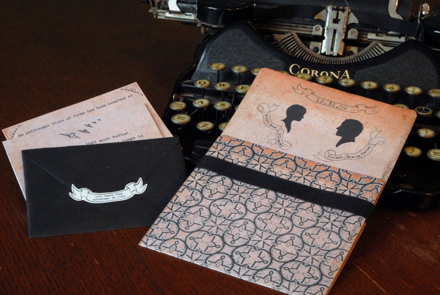 Silhouette Wedding Invitations