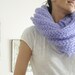 Lilac Wool Warm and Soft Scarf