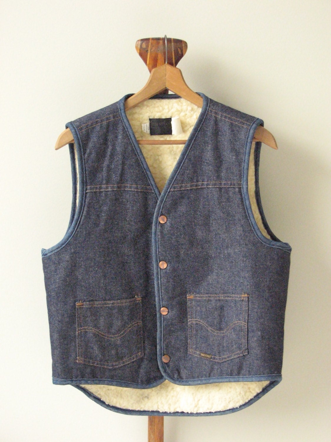 SALE // Vintage Roebuck Rancher's Sherpa Vest