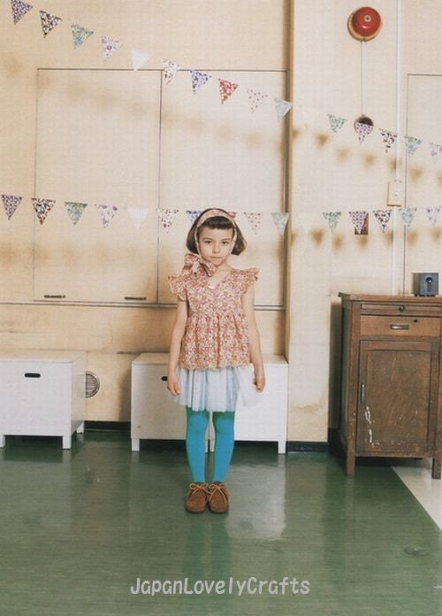 Children's Style Book of Liberty Print by Yoshiko Tsukiori - Japanese Sewing Patterns for Boys & Girls - B514