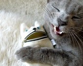 iPhone 5 case: cute hungry cat iphone case, white wool