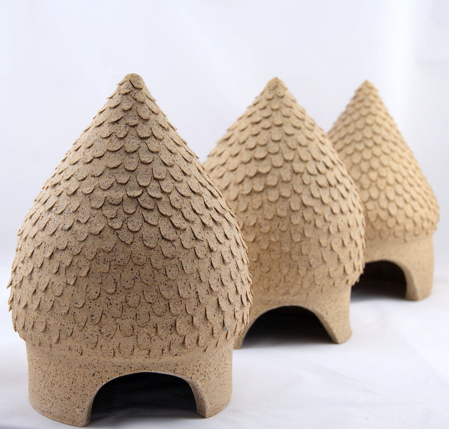 It Takes a Village - 3 Wee Toad Houses - Ready to Ship