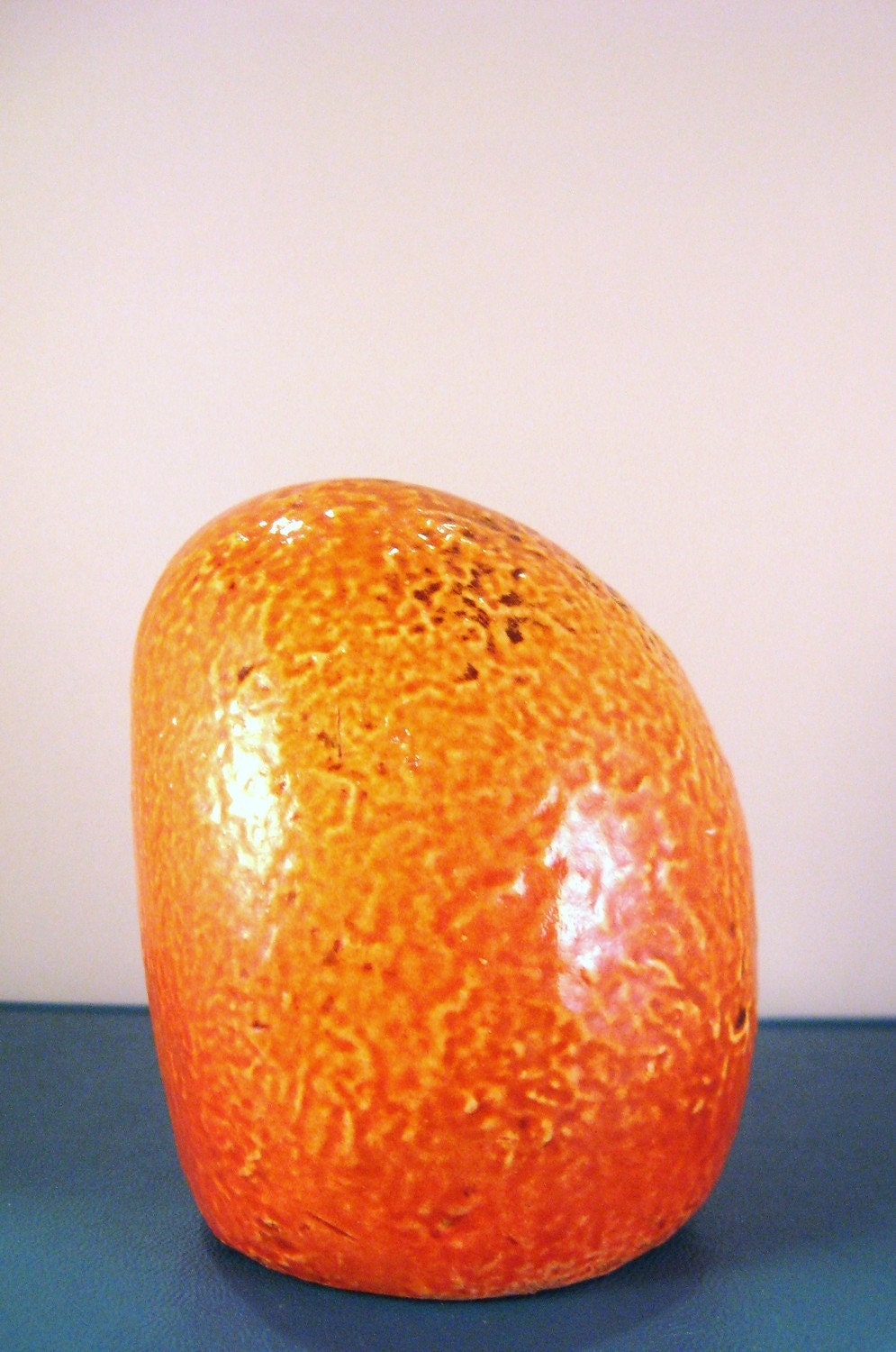 vintage orange owl figurine
