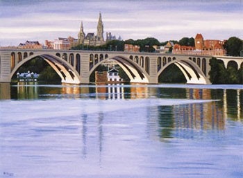 Georgetown University and Key Bridge