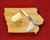 AHeirloom's Iowa State Shaped Cutting Board
