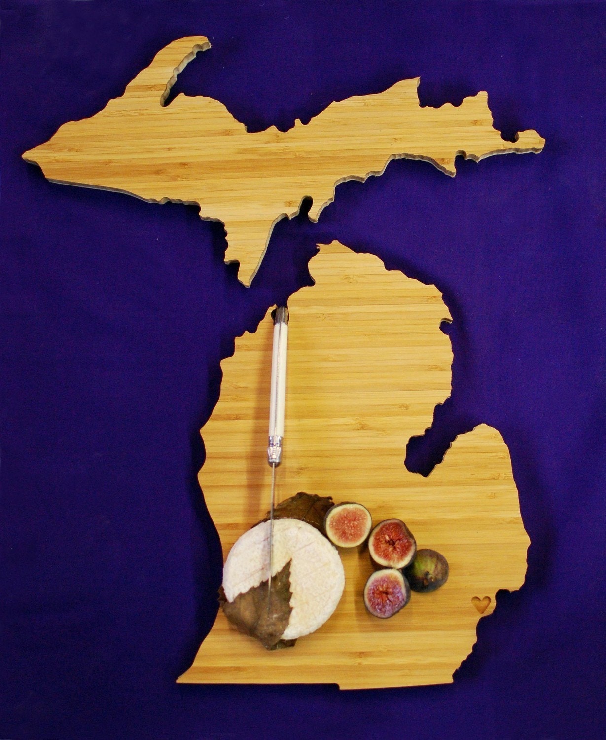 AHeirloom's Michigan State Shaped Cutting Board