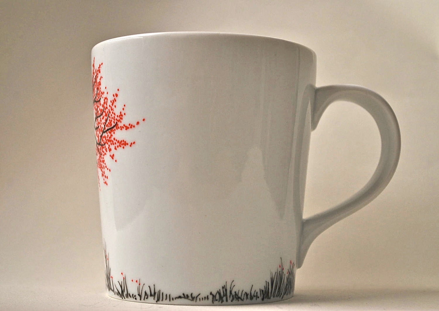 Handpainted - Mug - Cherry blossom
