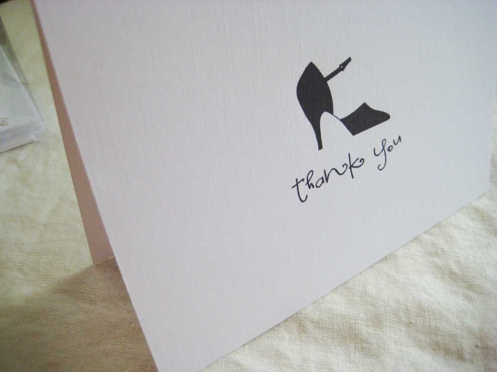 Thank You Stiletto Stationery