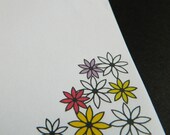 Notepad with flowers