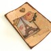 Decoupaged Large Moleskine - OOAK Journal with decoupage and resin heart