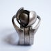 Bud with Guards - set of 3d printed rings in stainless steel