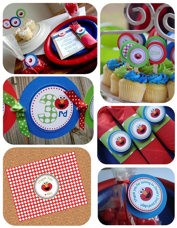 NEW Elmo Party Pack, Elmo Birthday Package