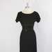1960's Dress - Vintage Black Perfect LBD Cocktail Wiggle Frock
