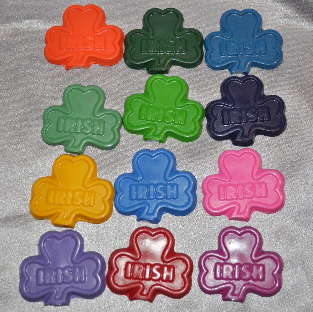 Recycled Crayons Fun Clover Shaped Total of 24. Il_170x135