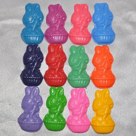 Recycled Crayons Bunny Shaped Total of 12 Il_570xn