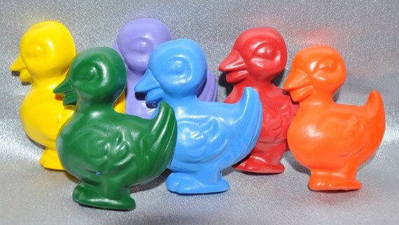 Recycled Crayons Duck Shaped Total of 6. Il_570xn