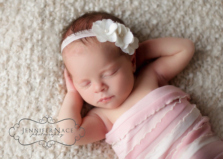 Ruffle Blanket pink and white multi color