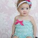 lace petti romper with a bow