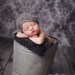 Ruffle Blanket charcoal color