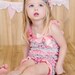 Pink and aqua lace headband