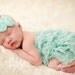 Aqua chiffon headband, baby headband, adult headband, infant headband, child headband