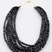 Night Cross Fabric Necklace