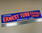 Ernest Tubb record shop bumper sticker nashville
