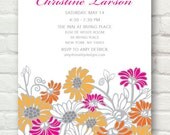 DIY Printable Invitation: Sunflower Social (Mod Brights)
