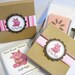 Gift tags, red whimsical hearts set of 10