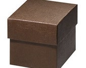 25 Favor Small Square Linen favor Boxes 2x2x2  - Wedding, Birthdays, Celebrations, bachlorettes, 15th, 16th, 21st