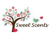 Premade Business Logo Design Flowering Tree Cute Birdie Logo 48 Sweet Scents
