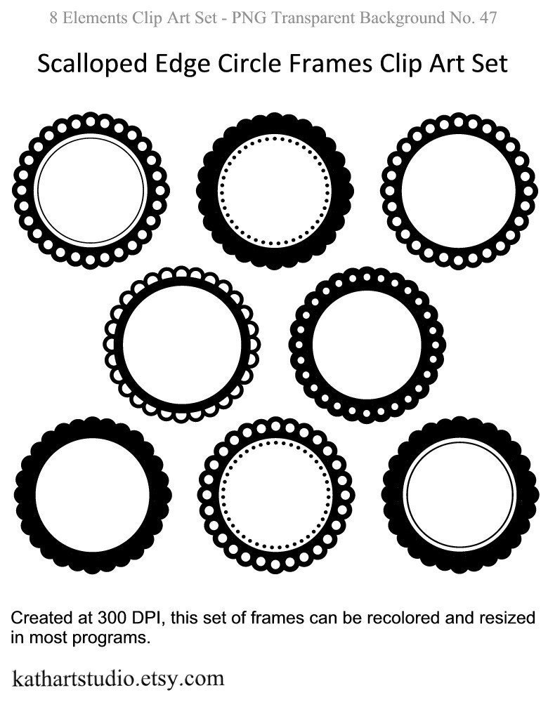 Scalloped Edge Circle