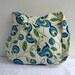 Sale % 10 off-Green Leaves-Multicolor-Canvas-Pleated-Adjustable to Straps-Everyday Bag-Blue Yellow Cream Green